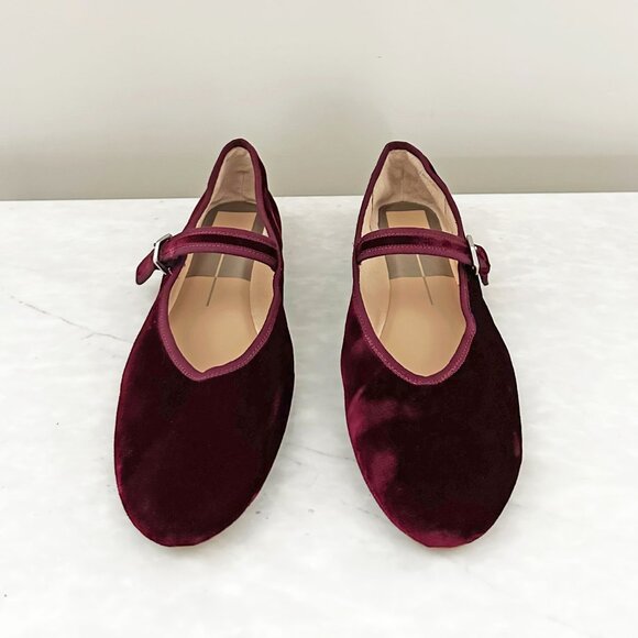 NWOT Dolce Vita Roslyn Velvet Ballet Flats - Picture 7 of 14